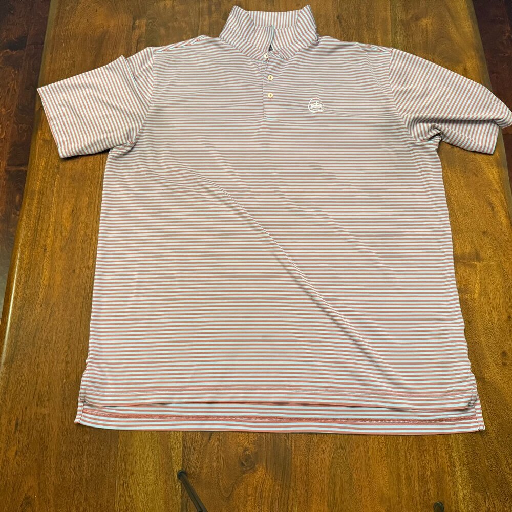 Red and Blue Peter Millar Men's Summer Comfort Performance Polo